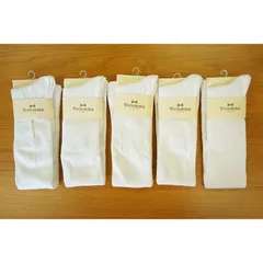 【新品 未使用】オーバーニーソックス レディース ロングソックス 5点セット 5足セット ハイソックス ロング丈  まとめ売り 無地 ホワイト 白 中学生 高校生 女の子「ネコポス」