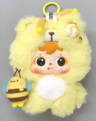 【中古】ぬいぐるみマスコット・ぬいぐるみバッジ Ice Cream Bee Bear 「Samuel San Xiao Mao Hug Hug Ice Cream Cute Pet ぬいぐるみキーホルダー」