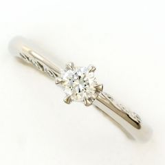 NIWAKA 俄 木洩日 プラチナ ダイヤモンド リング 0.23ct 9号 - メルカリ