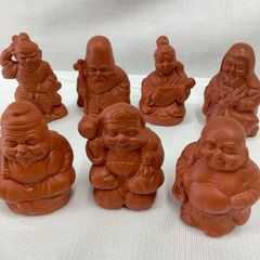 七福神置物　赤土焼き　三枝惣太郎作　送料込み 七福神 三枝惣太郎作 陶器 最終値下げ - メルカリ