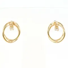 K10YG ピアス ジルコニア 総重量約0.6g