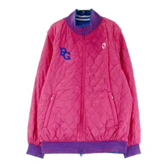 サイズ：2 PEARLY GATES パーリーゲイツ PERTEX リバーシブル 2way 中綿ジャケット ワッペン ピンク×ブルー ブラック系 [240101316216] ゴルフウェア レディース ストスト