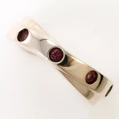 ヨンドシー 4℃ ピンクシルバー リング・指輪 13号 天然石 総重量約6.1g