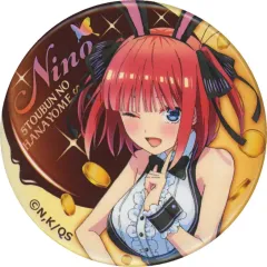 【中古】バッジ・ビンズ 中野二乃 缶バッジ(Anisugarプリン ＜5年間の思い出 Bunny Girl＞) 「五等分の花嫁∽ ～5年間の思い出～」