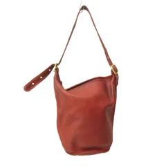 コーチ COACH ヴィンテージ オールド ショルダーバッグ バケツ型 レザー USA製 赤 レッド 0323