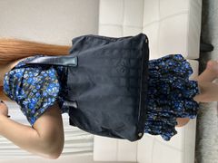 シャネル CHANEL ネクタイ ブルー 幅8cm(3.15 inch) 送料無料
