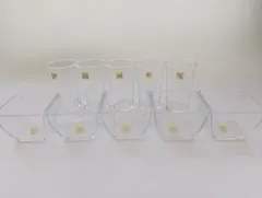 【沖縄・離島は要購入前連絡】カメイガラス　KAMEI GLASS　ギフトセット　食器　ガラス製　小鉢　鉢皿　コップ　グラス　5客セット　昭和レトロ　ビンテージ　ヴィンテージ　アンティーク　※バラ売り不可
