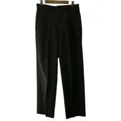 【中古】　COMME des GARCONS HOMME　スラックス　80s vintage　80年代　イージーパンツ　ボトムス　無地　ジップフライ　AD1989　ツータック　センタープレス　日本製　ドメスティック　古着　/1156