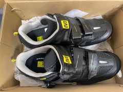 c0549■NEW■MAVIC 마빅 마빅 RUSH MAXI 13 블랙 실버 MTB 슈즈 EUR41 1/3 CM26 마운틴 바이크 슈즈 로드 바이크 파트 액세서리