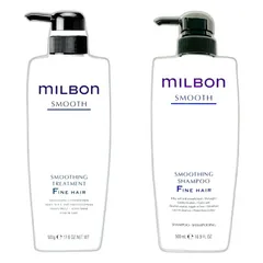 【セット】ミルボン スムージング シャンプー ファインヘア F 500ml ＆トリートメント 500gグローバル ミルボン スムース GLOBAL MILBON
