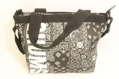 【中古】 CHUMS レディーストートバッグ -- Mini Tote Bag CHUMS -- 黒 ブラック 総柄