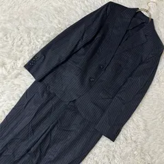 NEW YORKER セットアップ スーツ ネイビー F ストライプ オフィス