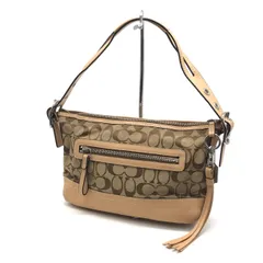 【倉吉店】 中古 COACH | コーチ ショルダーバッグ シグネチャー ワンショルダー 9363 シグネチャー ベージュ 【122】