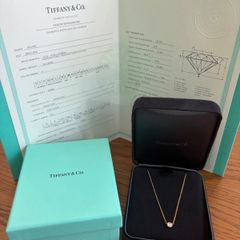 美品✨Tiffany バイザヤード ネックレス K18PG 0.24CT - メルカリ