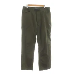 モンベル Montbell カーゴパンツ S カーキ 無地 ベルト付き /RR