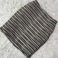 WR joias 総柄タイトスカート クリーム S ボーダー オシャレ 大人 上品のサムネイル