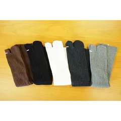 【新品 未使用】 キッズ リブ編み 足袋ソックス 5点セット まとめ売り 無地 5足 ハイソックス ホワイト ブラック グレー 紺 ブラウン 5色 小学生 中学生「ネコポス」