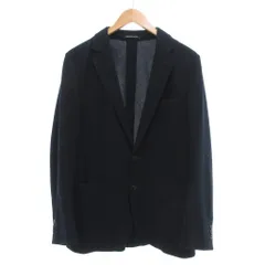 グリーンレーベルリラクシング ユナイテッドアローズ green label relaxing ECOPET ハニカムジャージ 2ボタン ジャケット 48 ネイビー /UO