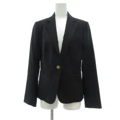 ユニバーサル ランゲージ UNIVERSAL LANGUAGE シングル テーラードジャケット ウール 40 黒 ブラック /UO