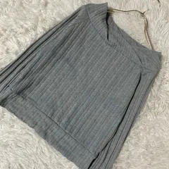 RETRO GIRL トップス グレー M キレイめ シンプル 着回し 上品