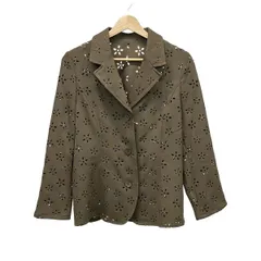 伊太利屋/GKITALIYA(イタリヤ) ジャケット サイズ9 M レディース美品  カーキ パンチングのサムネイル