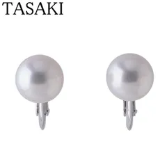 タサキ パール イヤリング アコヤパール7.8mm 750WG 新品仕上げ済 TASAKI 田崎真珠【25658】のサムネイル