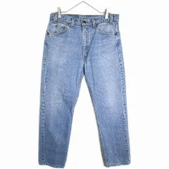 90年代 USA製 Levi's リーバイス 505 デニムパンツ オレンジタブ ブルー(メンズ W34 L30)中古 古着 X7270