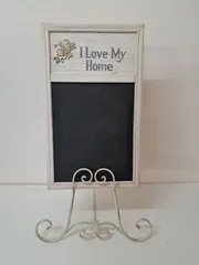 アンティーク調アイアンフレーム　ウェルカムボード　メニュー表　 黒板