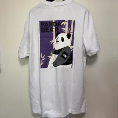 THE NORTH FACE ザノースフェイス 白ラベル ゴー グリーン Tシャツ L パンダデザイン 未使用品