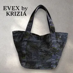 EVEX by KRIZIA  エヴェックスバイクリツィア  カモフラ 迷彩　 トートバッグ　ハンドバッグ　ネイビー系のサムネイル