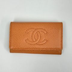 シャネル　CHANEL キーケース　6連　キャビアスキン　オレンジ シャネル CHANEL キーケース 6連 キャビアスキン オレンジ 【公式通販】