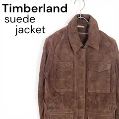 t2322 ティンバーランド　Timberland  海外古着　ヴィンテージ　胸ポケット　ブラウン　茶色　スエードジャケット