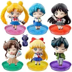ぷちきゃら!シリーズ 美少女戦士セーラームーン ぷちっと学園生活よ!編 ルナ付きBタイプ　6種セット