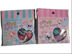 サンリオキャラクターズ おはじききらきらシールAまたはB ハローキティ マイメロ クロミ