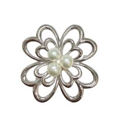 TASAKI ブローチ パール シルバー フラワーモチーフ カメリア - メルカリ