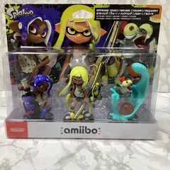 ✴︎新品未開封✴︎  amiibo トリプルセット[インクリング【イエロー】／オクトリング【ブルー】／コジャケ]（スプラトゥーンシリーズ）