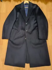 UNIQLO Jil Sander カシミアブレンド オーバーサイズ チェスターコート ネイビー L