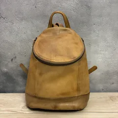 genten ゴートヌメ レザー リュック ベージュ 本革 ナチュラル J1-808