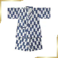 【新品】 [NISHIORI] 男児 甚平 恐竜 サメ 水玉 ドット 麻の葉 男の子 男児甚平 じんべい セパレート 簡単着付け (矢羽, 130cm) 0