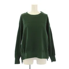 ルカ レディラックルカ LUCA LADY LUCK LUCA スウェット トレーナー F 緑 グリーン 無地 クルーネック 長袖 /BB ■ECC001