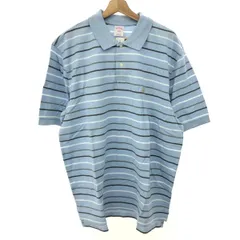 Brooks Brothers ブルックスブラザーズ 半袖ポロシャツ サイズ:XL ボーダー    ブルー メンズ / 240001196513
