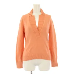 アンタイトル UNTITLED ニット セーター 2 オレンジ スキッパー 長袖 ワンカラー 無地 /BB ■ECC001