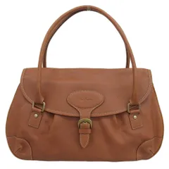 タグ付未使用  ポールスミス Paul Smith 現行タグ PWQ073 ハンティング レザー ショルダー トート ハンド バッグ ブラウン レディース 旅 オフィス