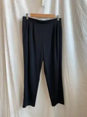 UNIQLO ブラック イージーパンツ (L-XL)