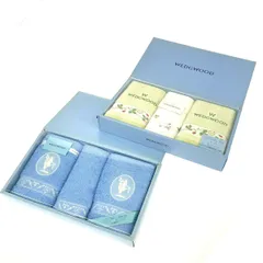 Wedgwood ウェッジウッド タオルセット  コットン フェイス4ウォッシュ2   ホワイト/ブルー/グリーン ユニセックス / 240001197372
