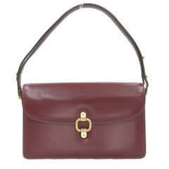 GUCCI ヴィンテージ スエード ワンショルダーバッグ ボルドー GG金具