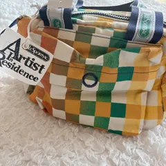 LESPORTSAC　レスポートサック　Artist in Residence　ショルダーバッグ　トートバッグ　チェック　アーティスト　希少 黄色