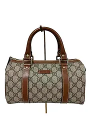 【中古】GUCCI グッチ GGスプリーム ミニボストン ハンドバッグ 193604 493492 PVC レザー レディース バッグ＿s26＿セルモアから出品＿s-0972-r26