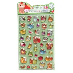 【新品】 3D シール 可愛い ぷっくりシール 立体 手帳用 diy用 水筒用 携帯電話飾り用 手芸用品 贈り物 (137-1) 0