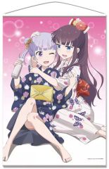 [중고] 태피스트리 A. 아오바 & 히후미(유카타) B2 태피스트리 [NEW GAME!!]